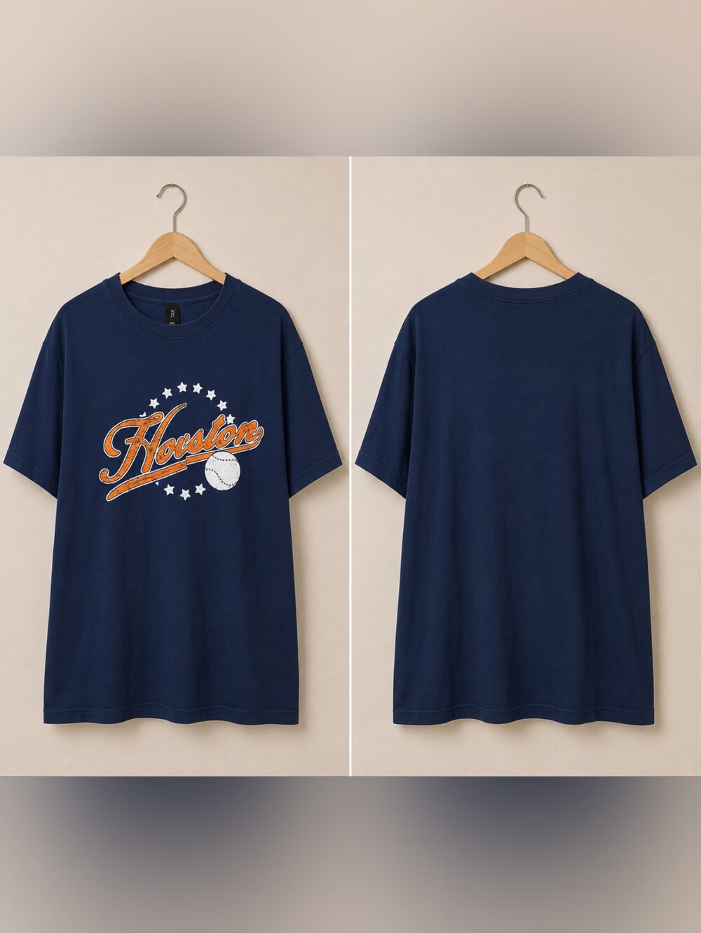 Houston Graphic T-Shirt - Navy
